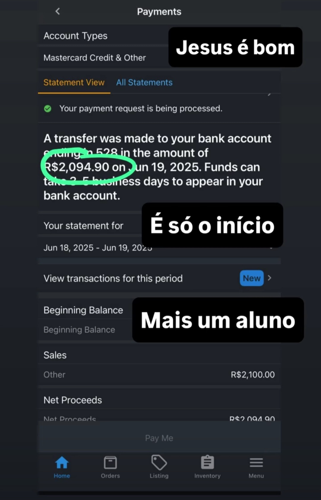 Resultado de aluno 4